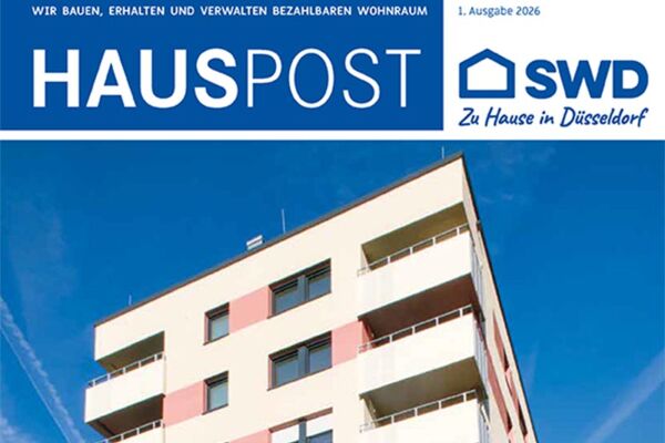 Titelbild der Hauspost-Ausgabe 1/2026 von der SWD.